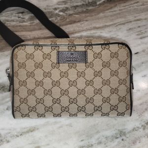 Gucci canvas belt bag